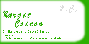 margit csicso business card